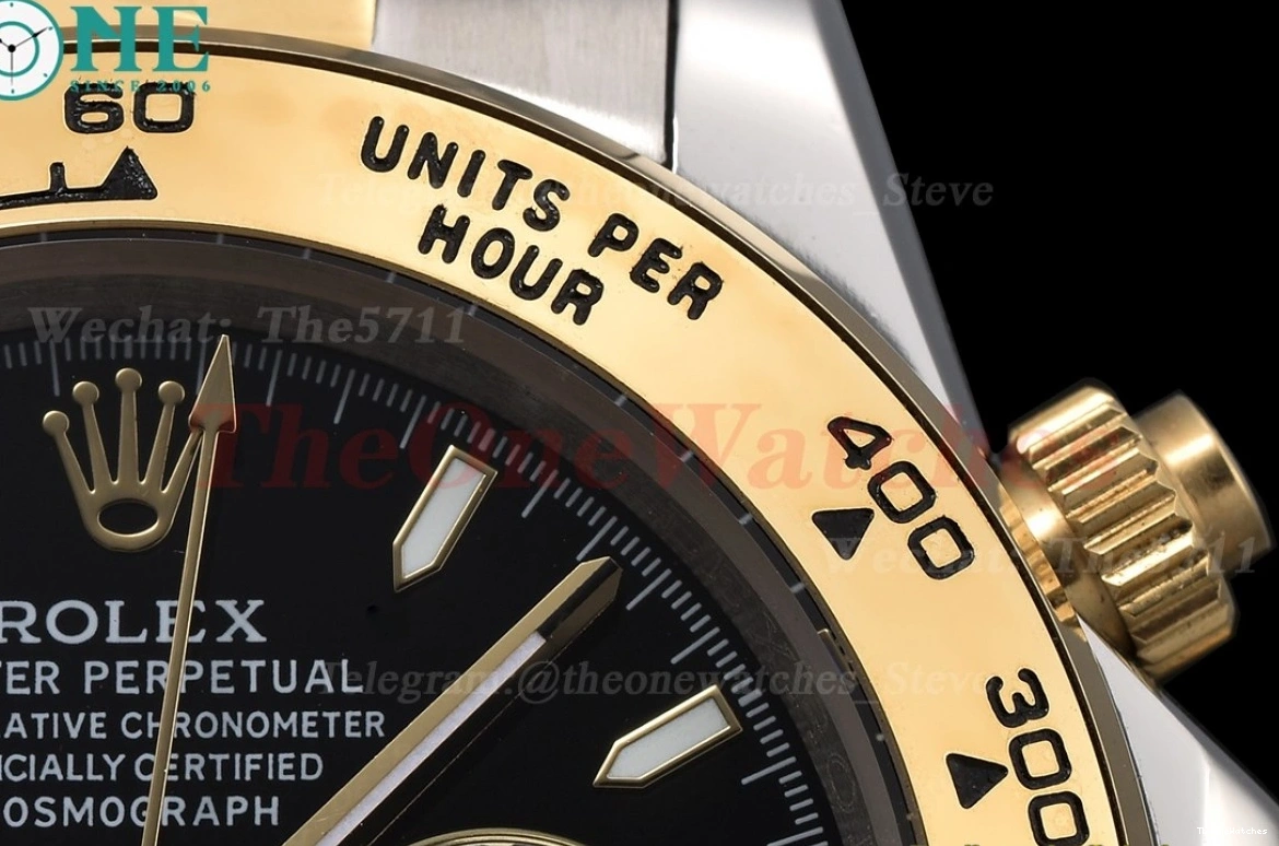 YG Dial SS GDF A3836 Daytona Black 40mm 0210